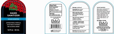 Image Description (Rbx Hand Sanitizer Ocean Scented 45 mL 65vv)